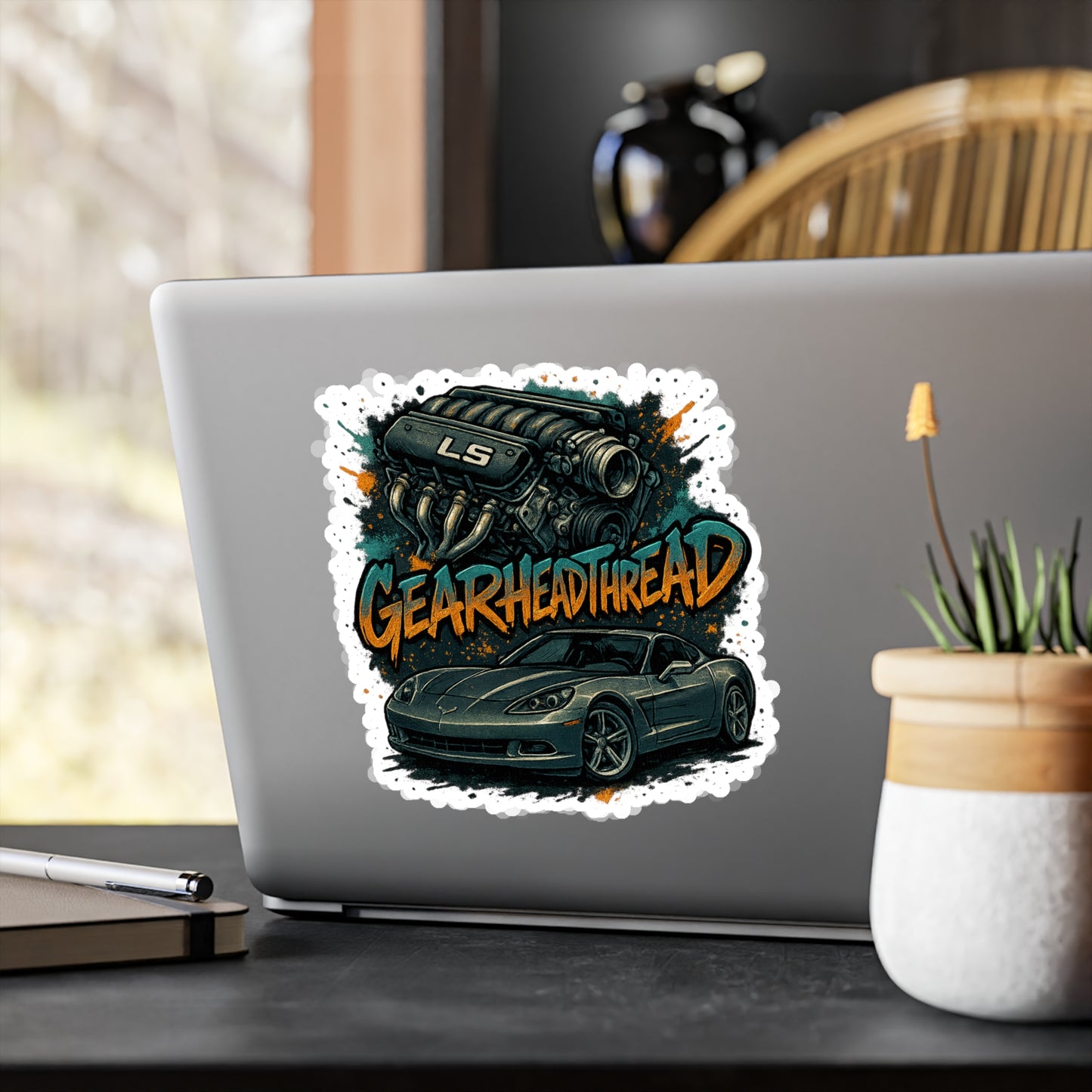 GearHead Threads Corvette Sticker