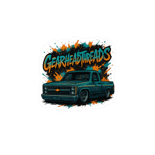 GearHead Threads Lowered Chevy Sticker
