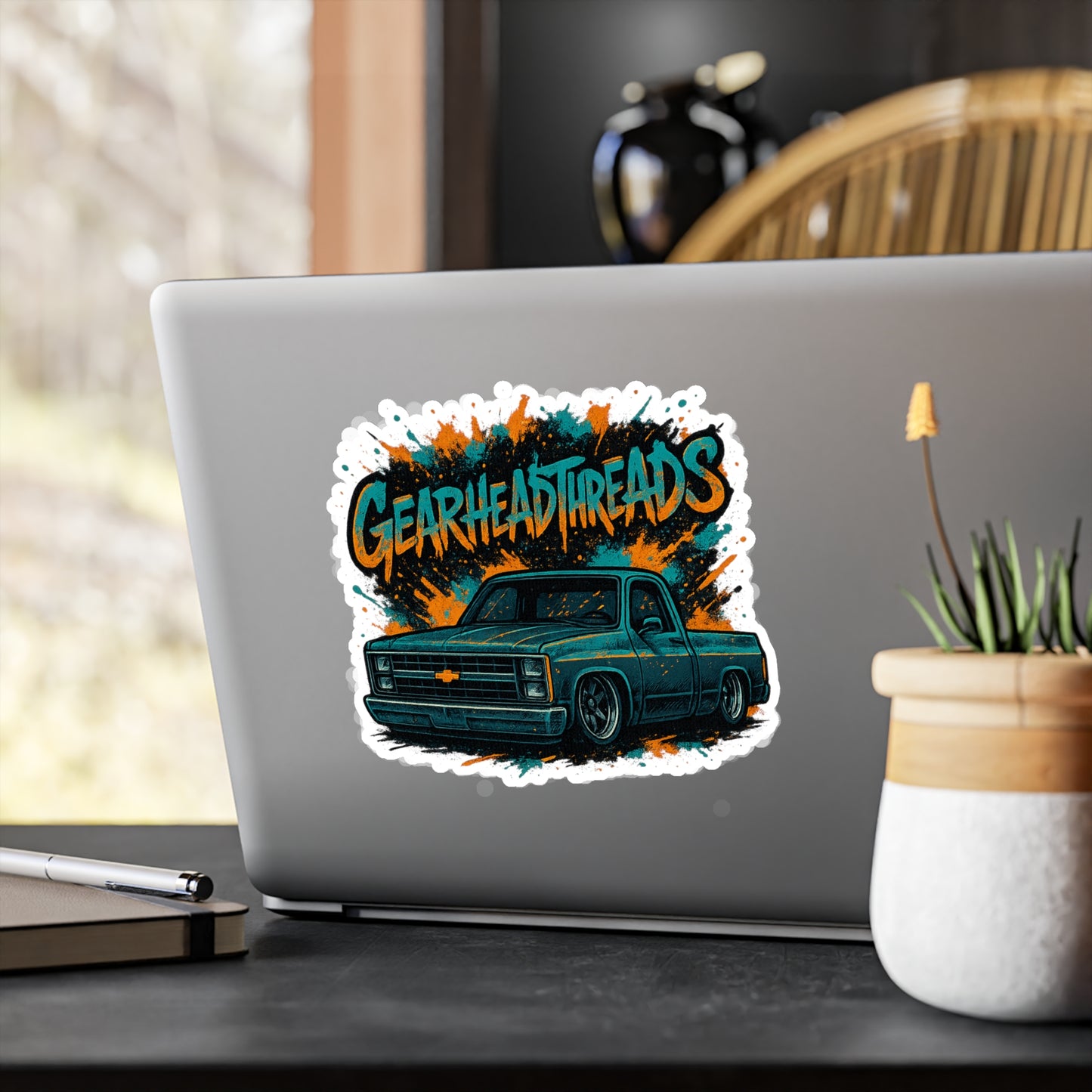 GearHead Threads Lowered Chevy Sticker