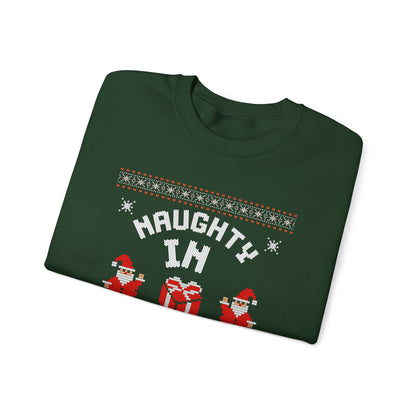"Naughty (In A Cute Way)" Christmas Ugly Sweater Design