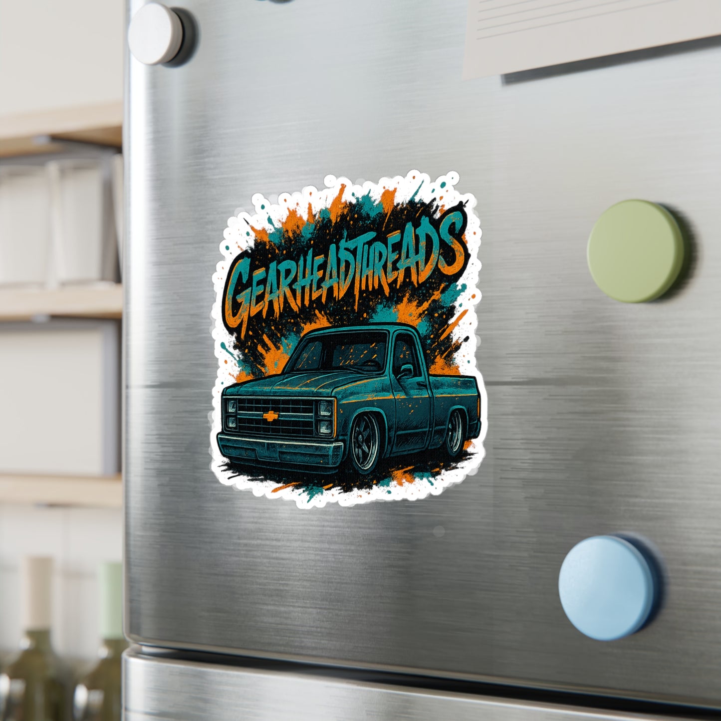 GearHead Threads Lowered Chevy Sticker