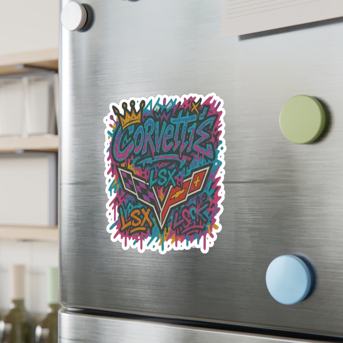 GearHead Threads Corvette Graphic Sticker