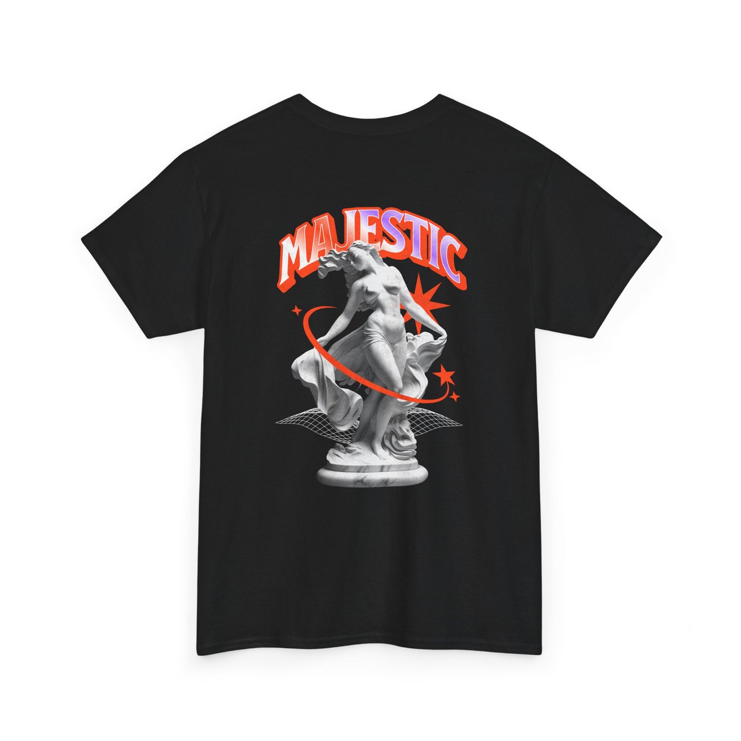 Majestic Statue Graphic Tee — 'Majestic' Retro Sculpture Streetwear T-Shirt