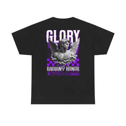 Glory Radiant Honor Tee — Angel Statue Retro Vaporwave Graphic T-Shirt