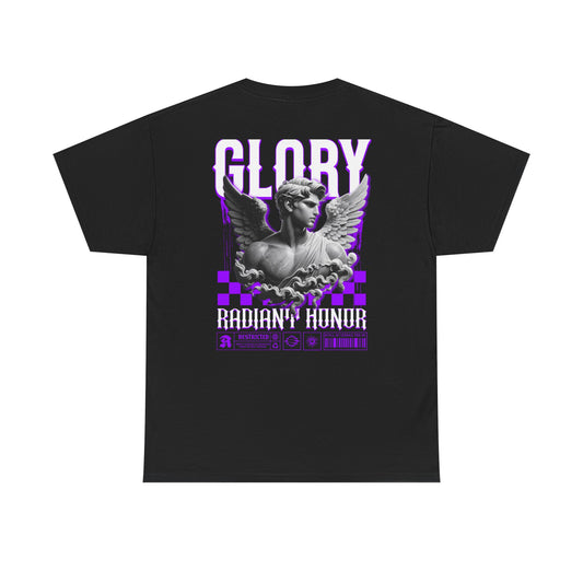 Glory Radiant Honor Tee — Angel Statue Retro Vaporwave Graphic T-Shirt