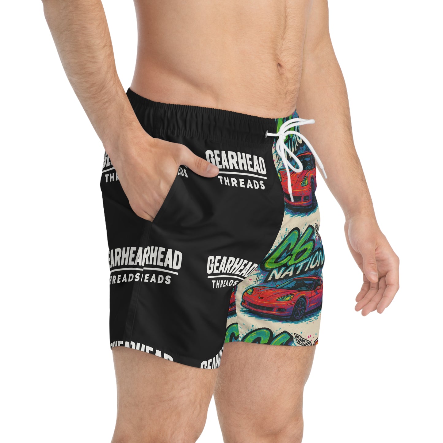 GearHead Threads C6 Nation Swim Trunks