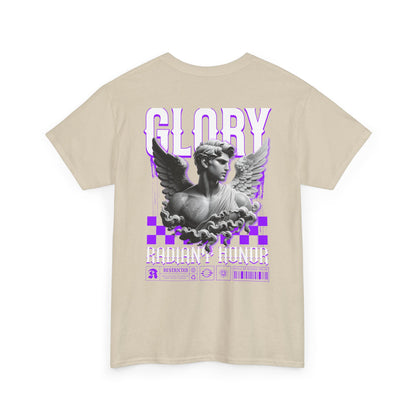 Glory Radiant Honor Tee — Angel Statue Retro Vaporwave Graphic T-Shirt