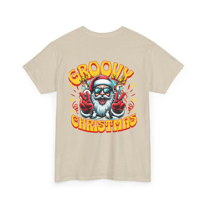 Groovy Christmas Tee — Retro Santa Holiday T‑Shirt