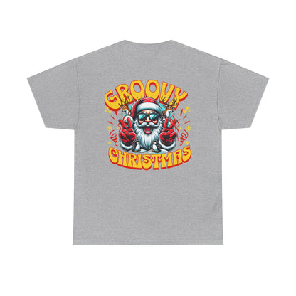 Groovy Christmas Tee — Retro Santa Holiday T‑Shirt