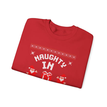 "Naughty (In A Cute Way)" Christmas Ugly Sweater Design