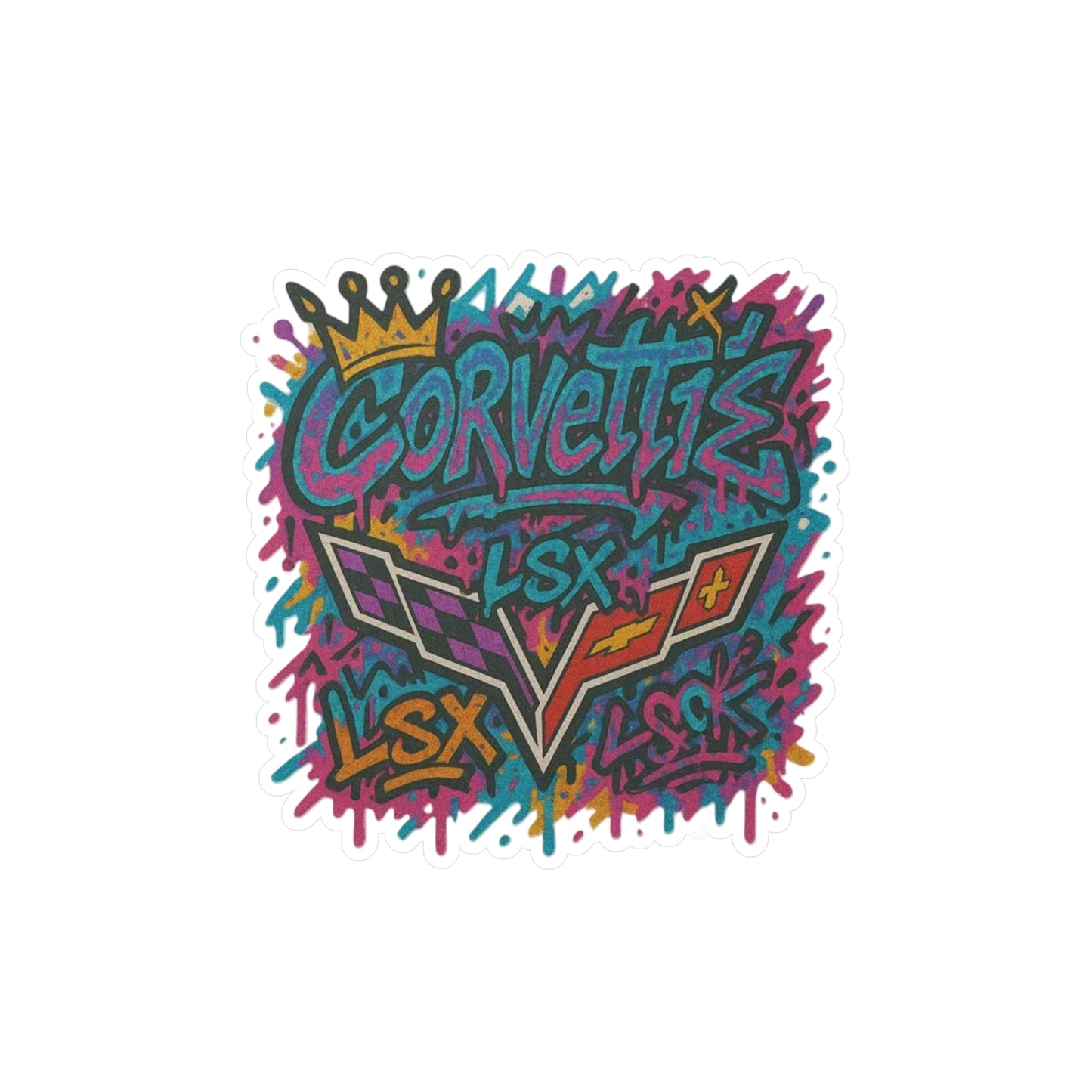 GearHead Threads Corvette Graphic Sticker