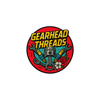 GearHead Threads Automotive Sticker