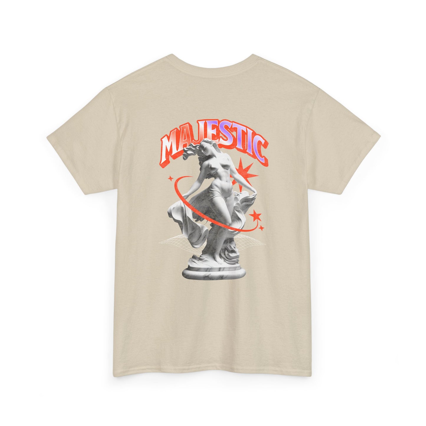 Majestic Statue Graphic Tee — 'Majestic' Retro Sculpture Streetwear T-Shirt