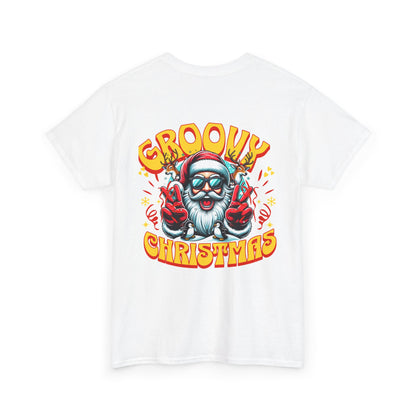 Groovy Christmas Tee — Retro Santa Holiday T‑Shirt