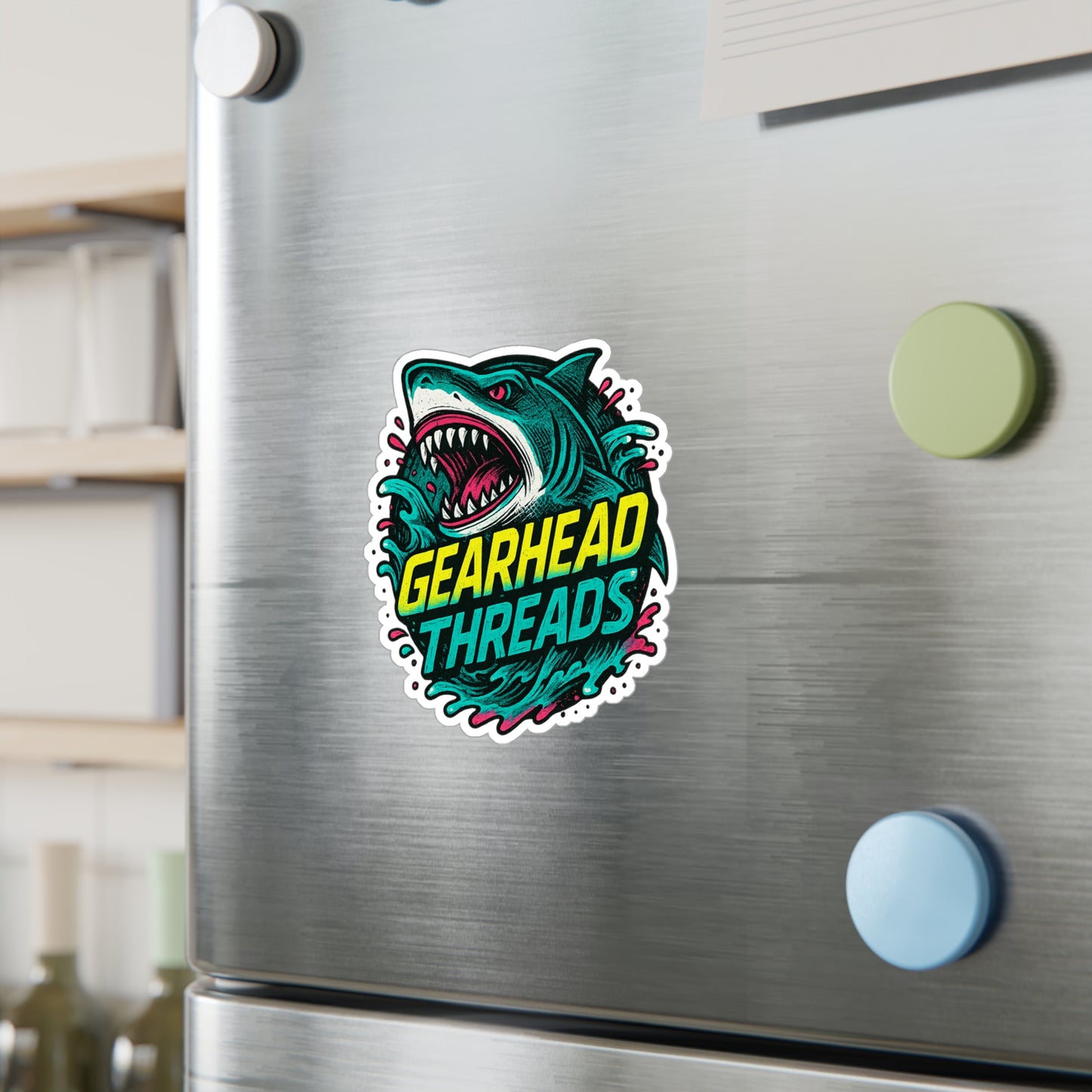 GearHead Threads Shark Sticker