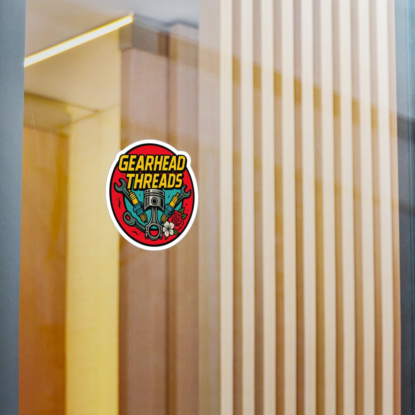 GearHead Threads Automotive Sticker