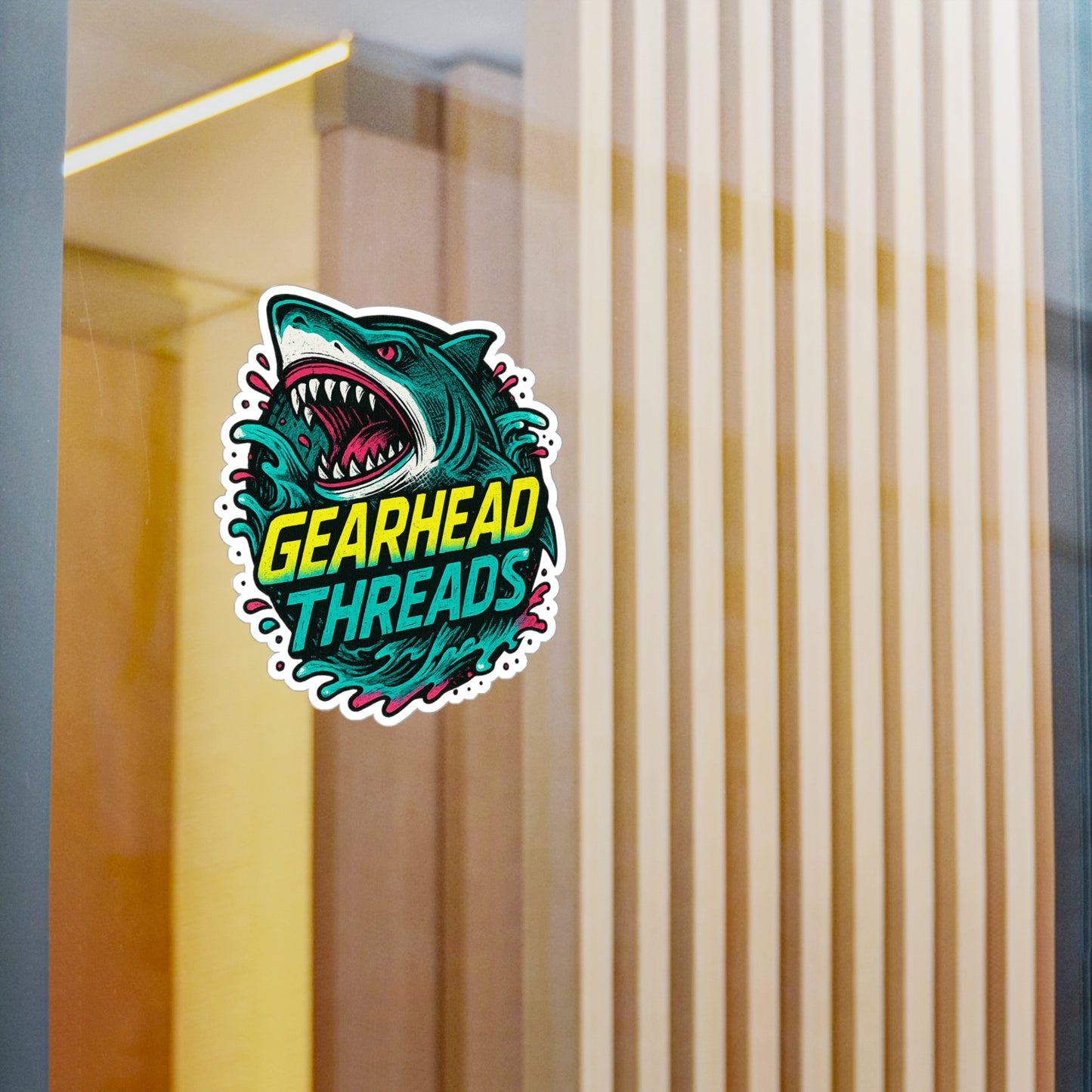 GearHead Threads Shark Sticker
