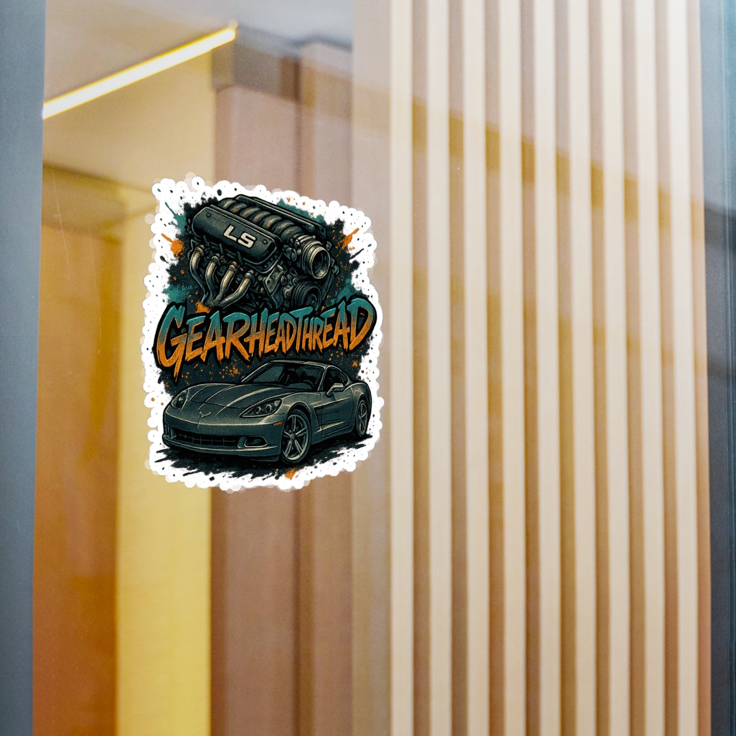 GearHead Threads Corvette Sticker