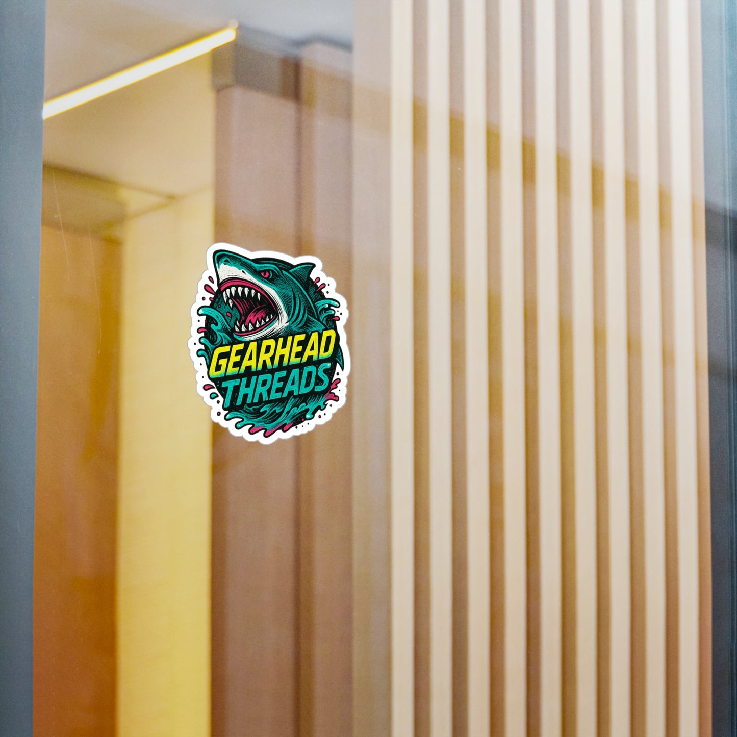 GearHead Threads Shark Sticker