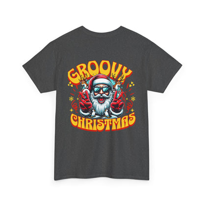 Groovy Christmas Tee — Retro Santa Holiday T‑Shirt