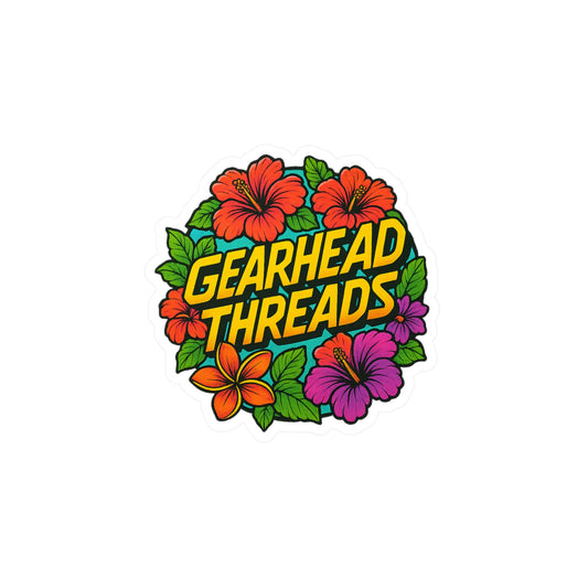GearHead Threads Floral Sticker