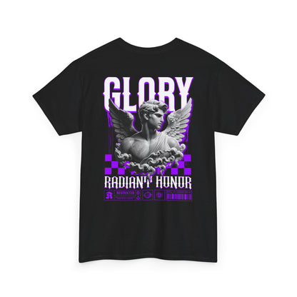Glory Radiant Honor Tee — Angel Statue Retro Vaporwave Graphic T-Shirt