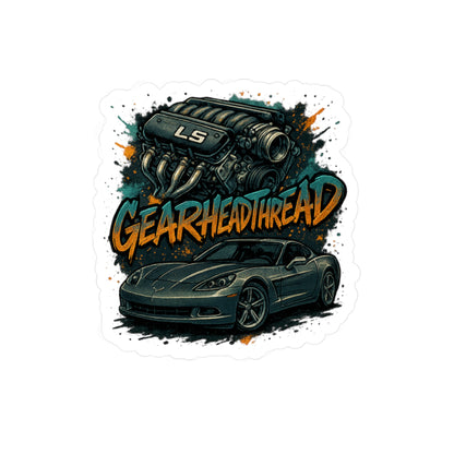 GearHead Threads Corvette Sticker