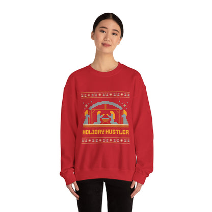 Holiday Hustler Funny Christmas Ugly Sweater Style