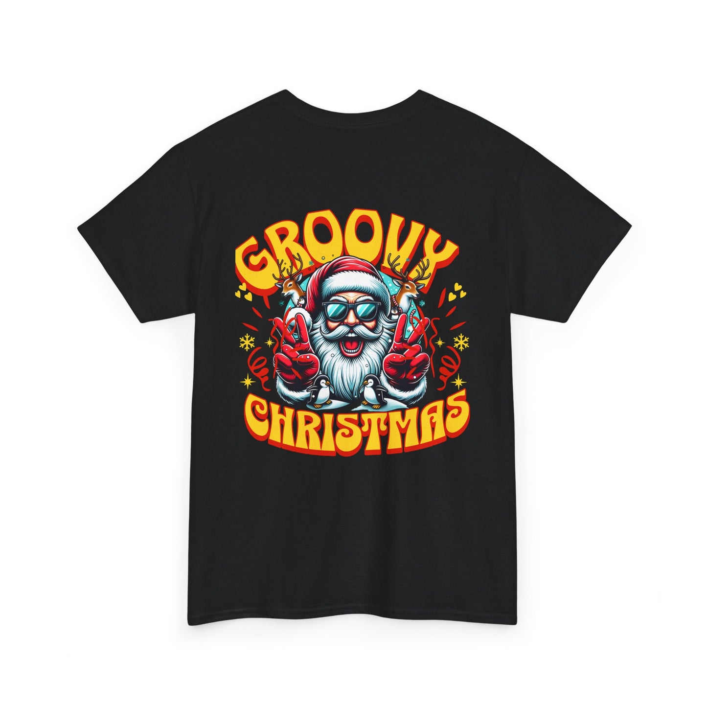 Groovy Christmas Tee — Retro Santa Holiday T‑Shirt