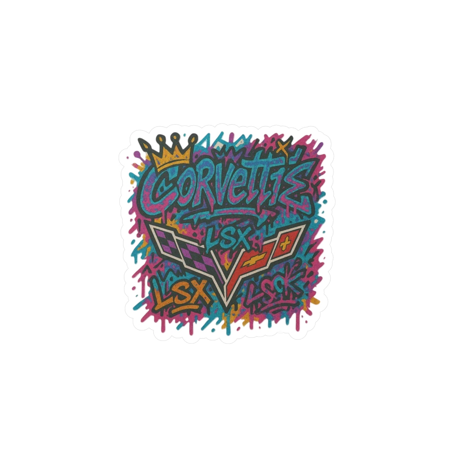 GearHead Threads Corvette Graphic Sticker