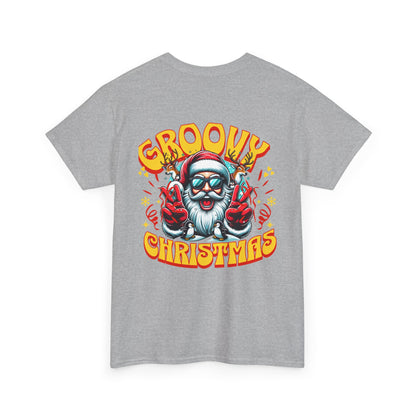 Groovy Christmas Tee — Retro Santa Holiday T‑Shirt