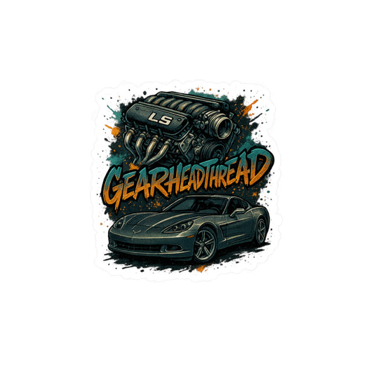 GearHead Threads Corvette Sticker