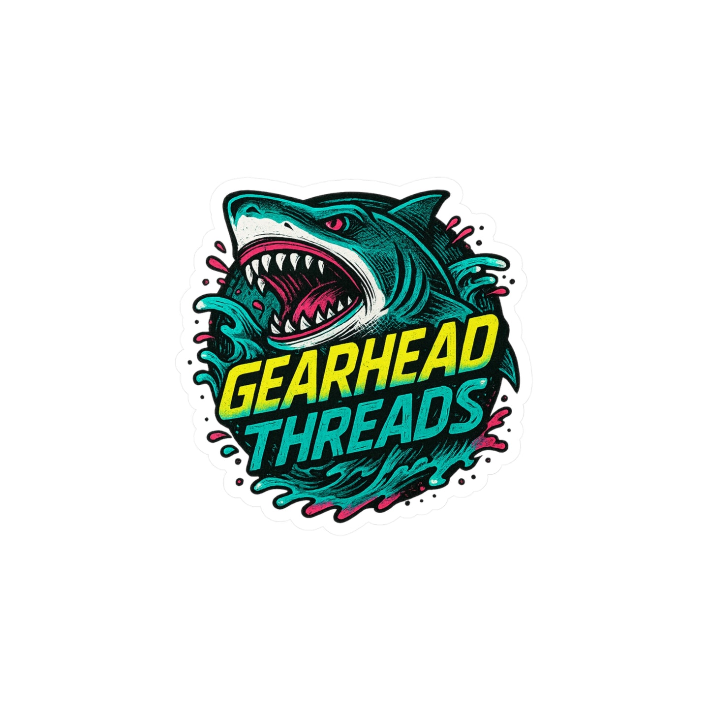 GearHead Threads Shark Sticker