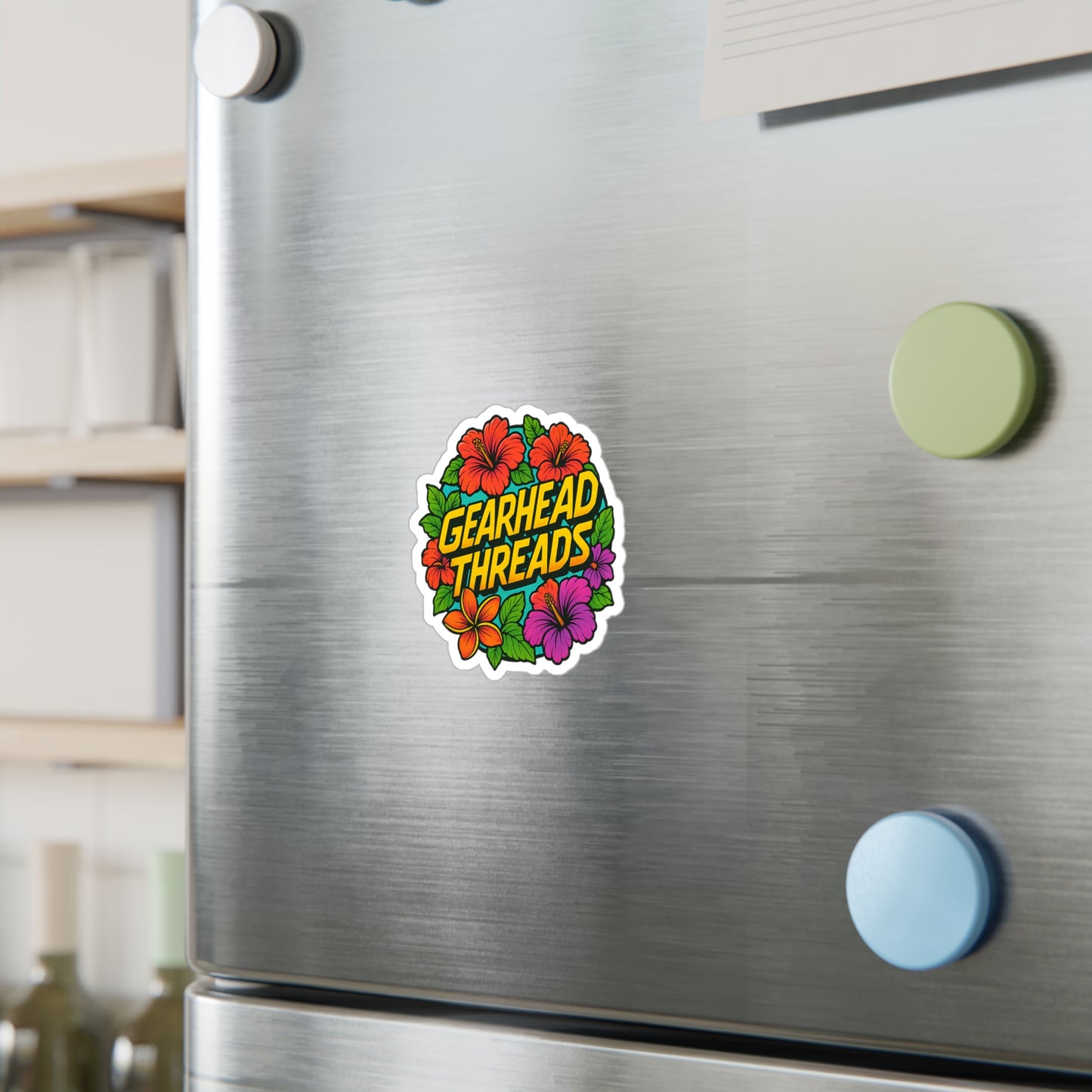 GearHead Threads Floral Sticker