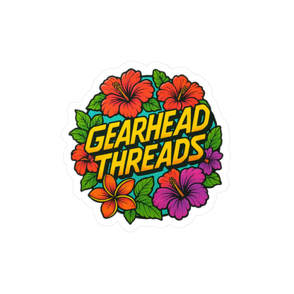 GearHead Threads Floral Sticker