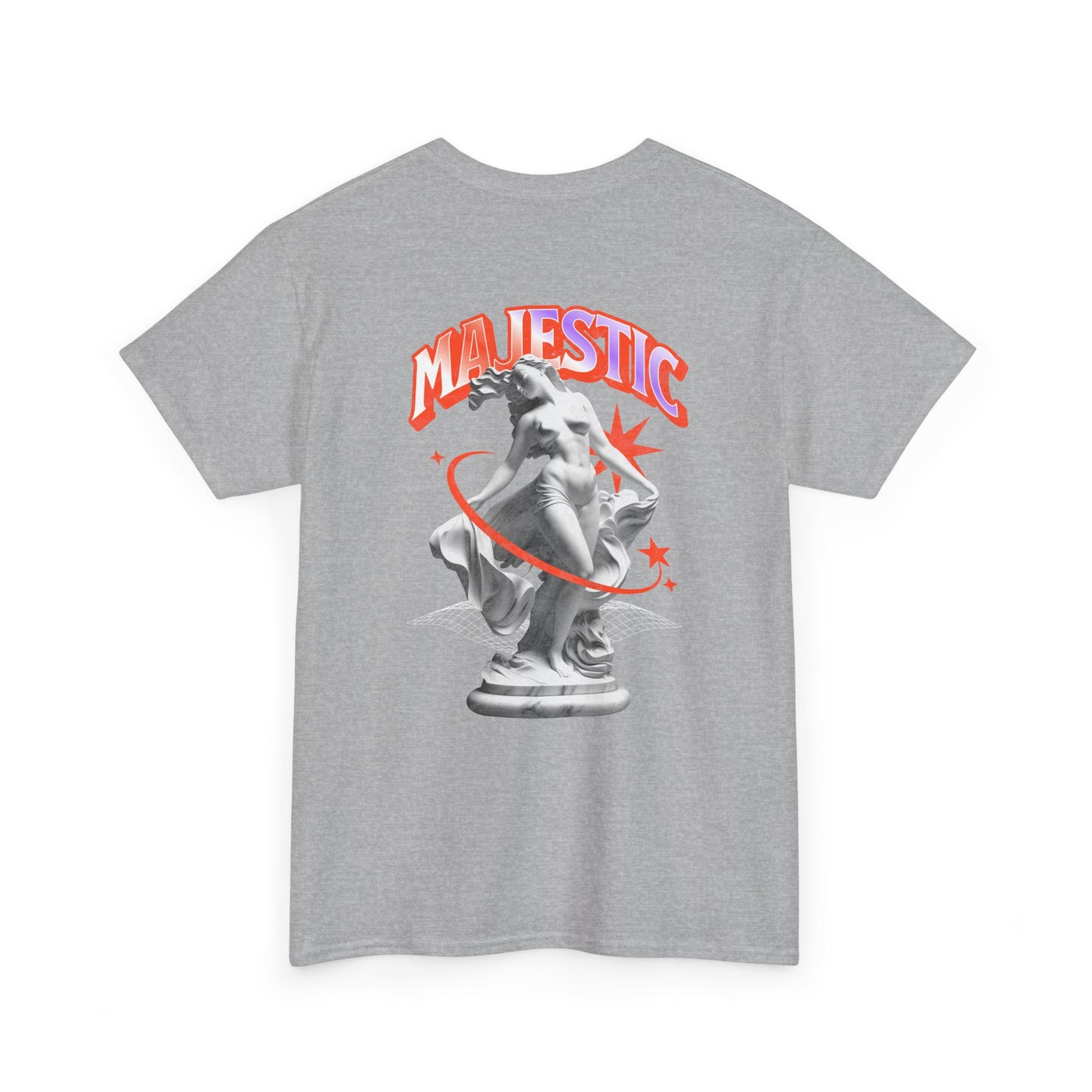 Majestic Statue Graphic Tee — 'Majestic' Retro Sculpture Streetwear T-Shirt