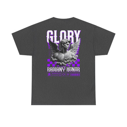 Glory Radiant Honor Tee — Angel Statue Retro Vaporwave Graphic T-Shirt