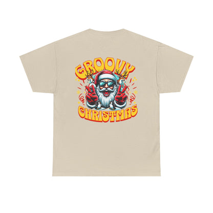 Groovy Christmas Tee — Retro Santa Holiday T‑Shirt