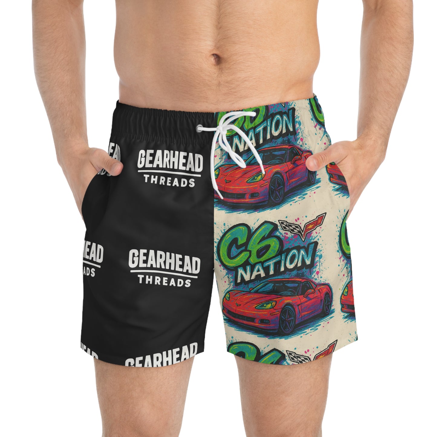 GearHead Threads C6 Nation Swim Trunks