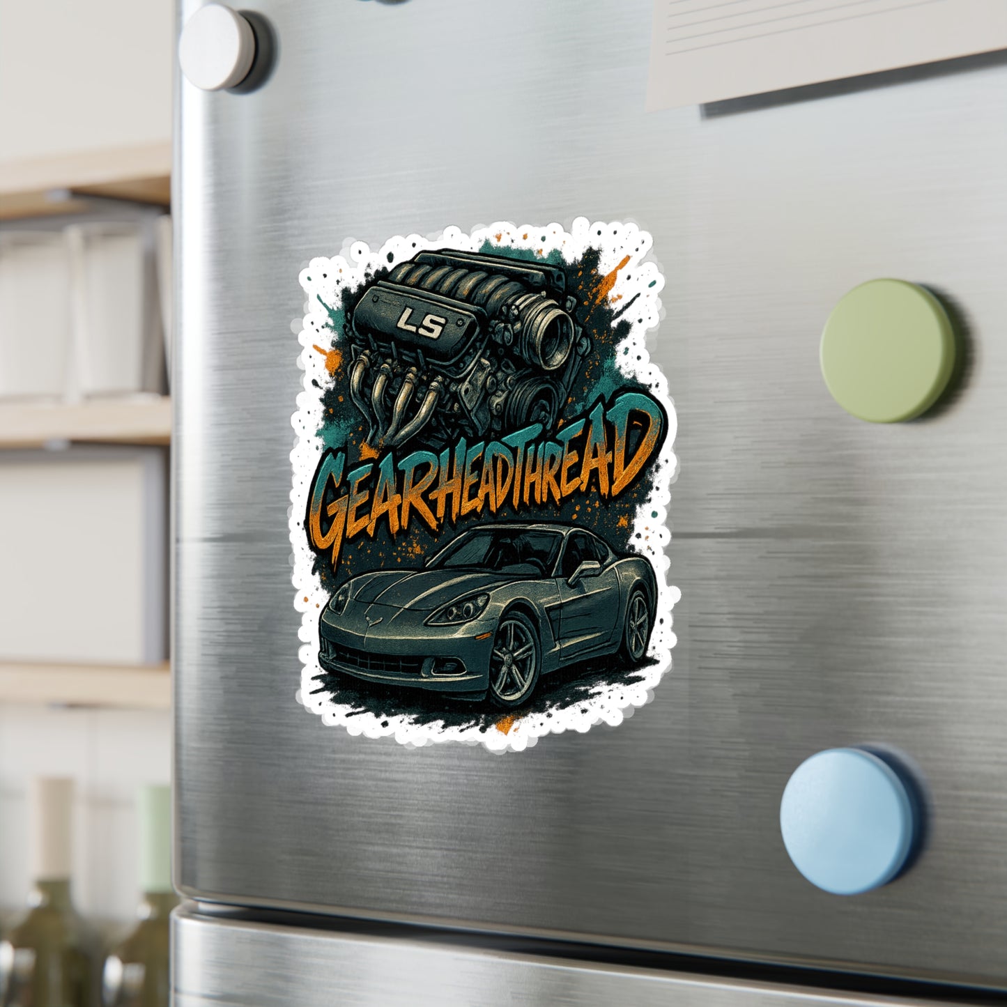 GearHead Threads Corvette Sticker