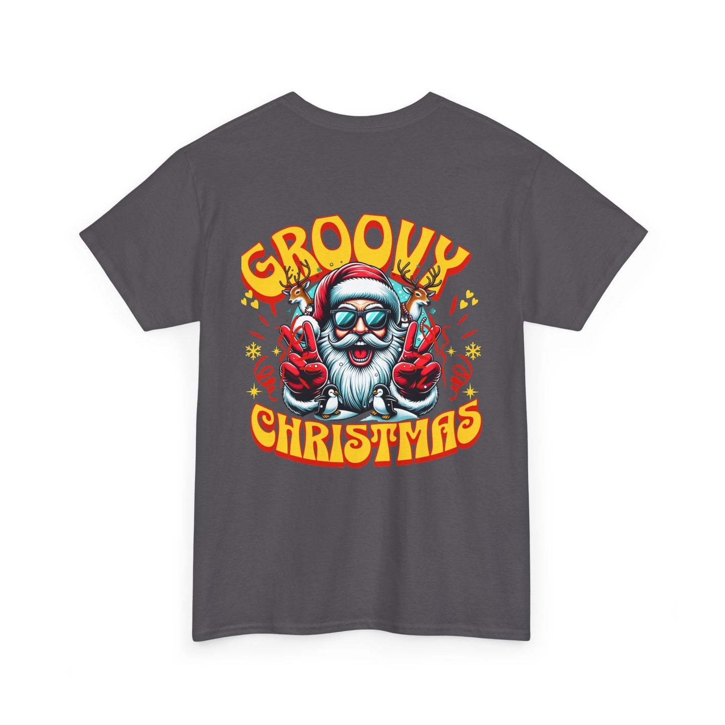 Groovy Christmas Tee — Retro Santa Holiday T‑Shirt