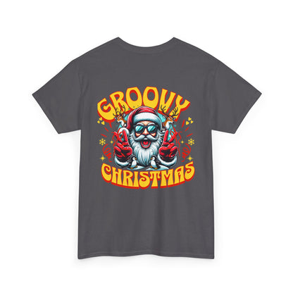 Groovy Christmas Tee — Retro Santa Holiday T‑Shirt