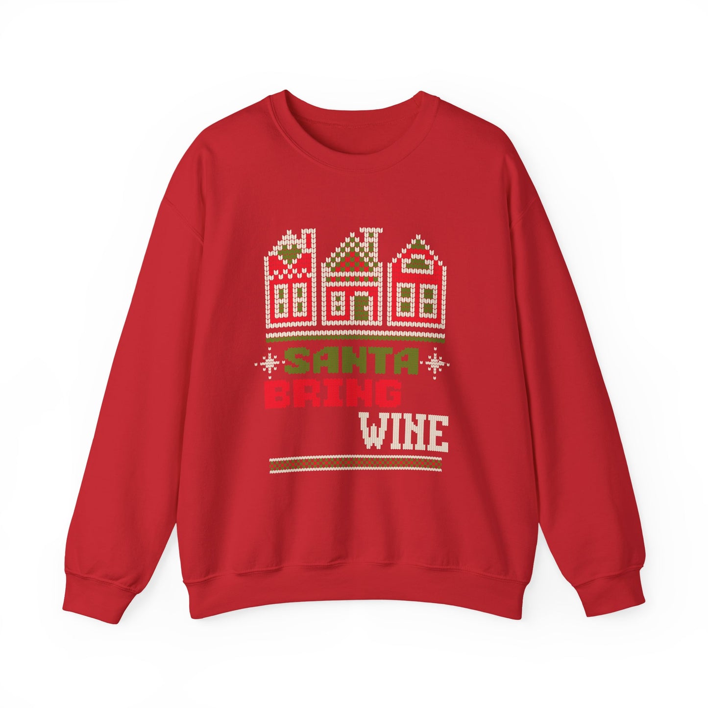'Santa Bring Wine' Festive Holiday Crewneck