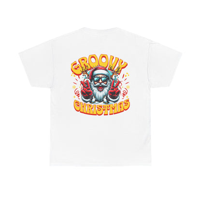 Groovy Christmas Tee — Retro Santa Holiday T‑Shirt