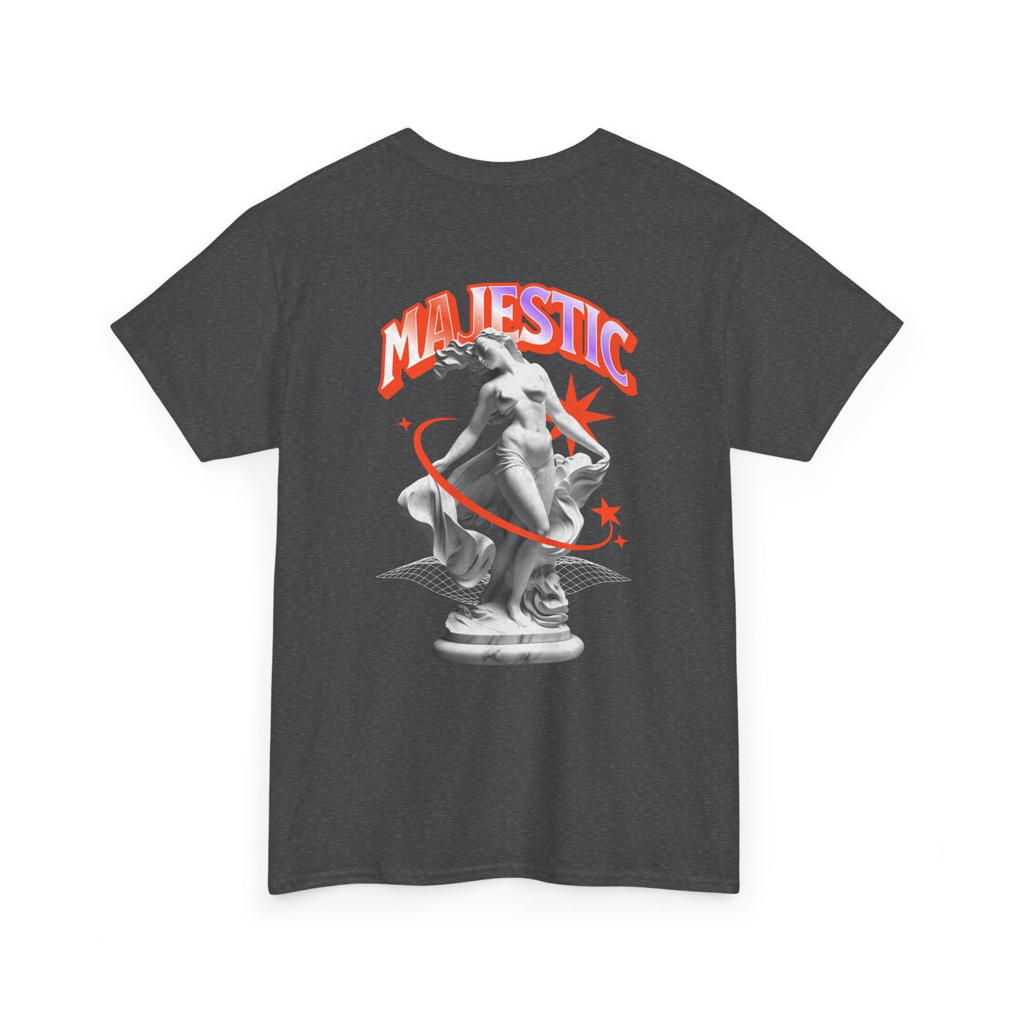Majestic Statue Graphic Tee — 'Majestic' Retro Sculpture Streetwear T-Shirt