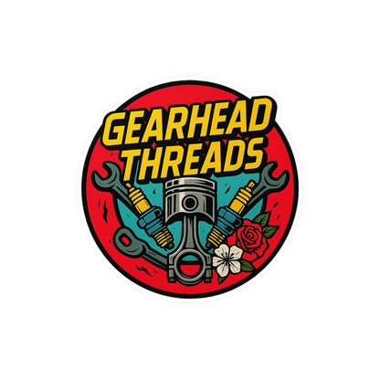 GearHead Threads Automotive Sticker