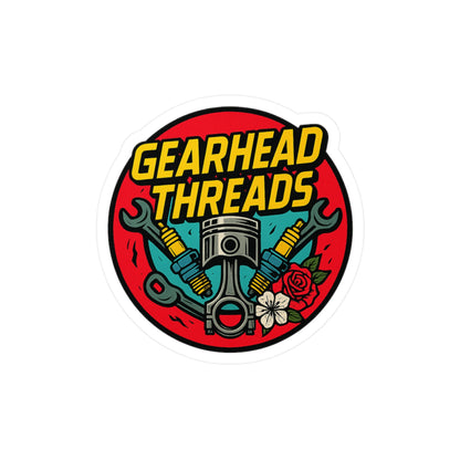 GearHead Threads Automotive Sticker