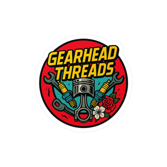 GearHead Threads Automotive Sticker