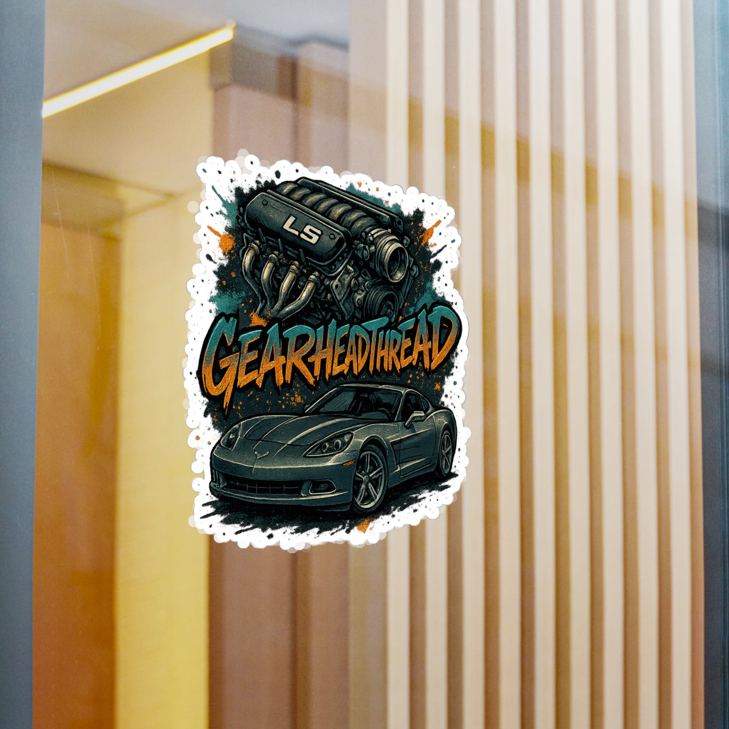 GearHead Threads Corvette Sticker