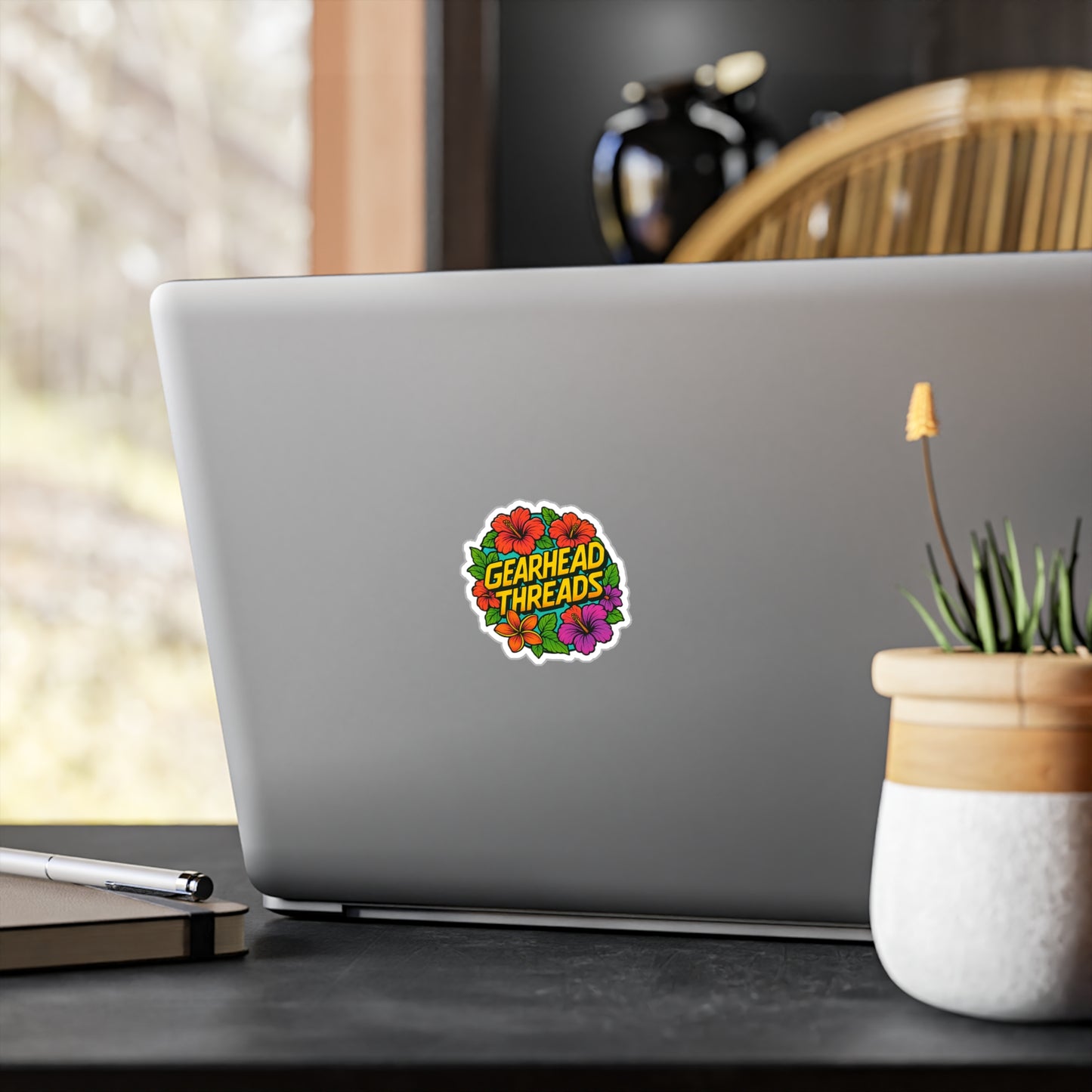 GearHead Threads Floral Sticker
